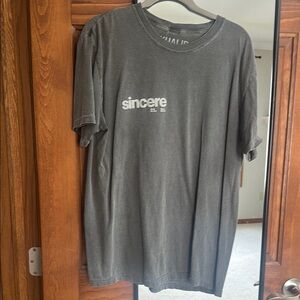 Charcoal Gray Khalid Tee 100% cotton